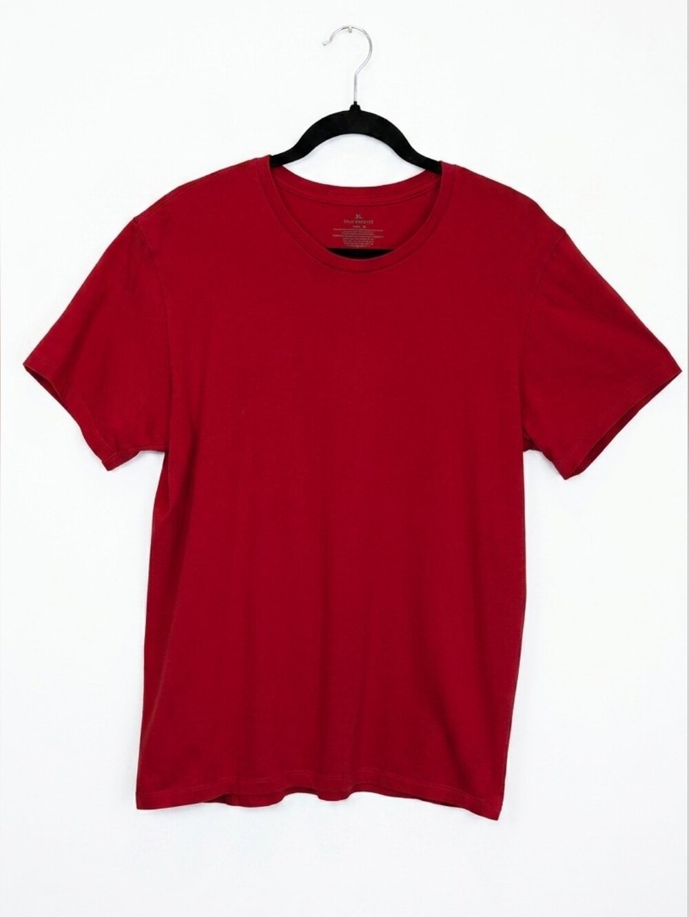 Calvin Klein Boys Youth Red Classic Cotton Crewneck Top Size Medium Basic Tshirt